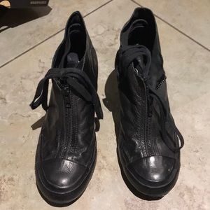 Converse Shroud Hidden Wedge Leather Black 8